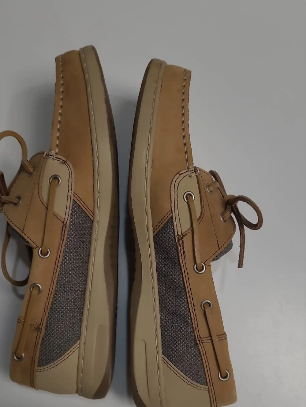 Maui Island Tan Leather Boat Shoes -Size 10